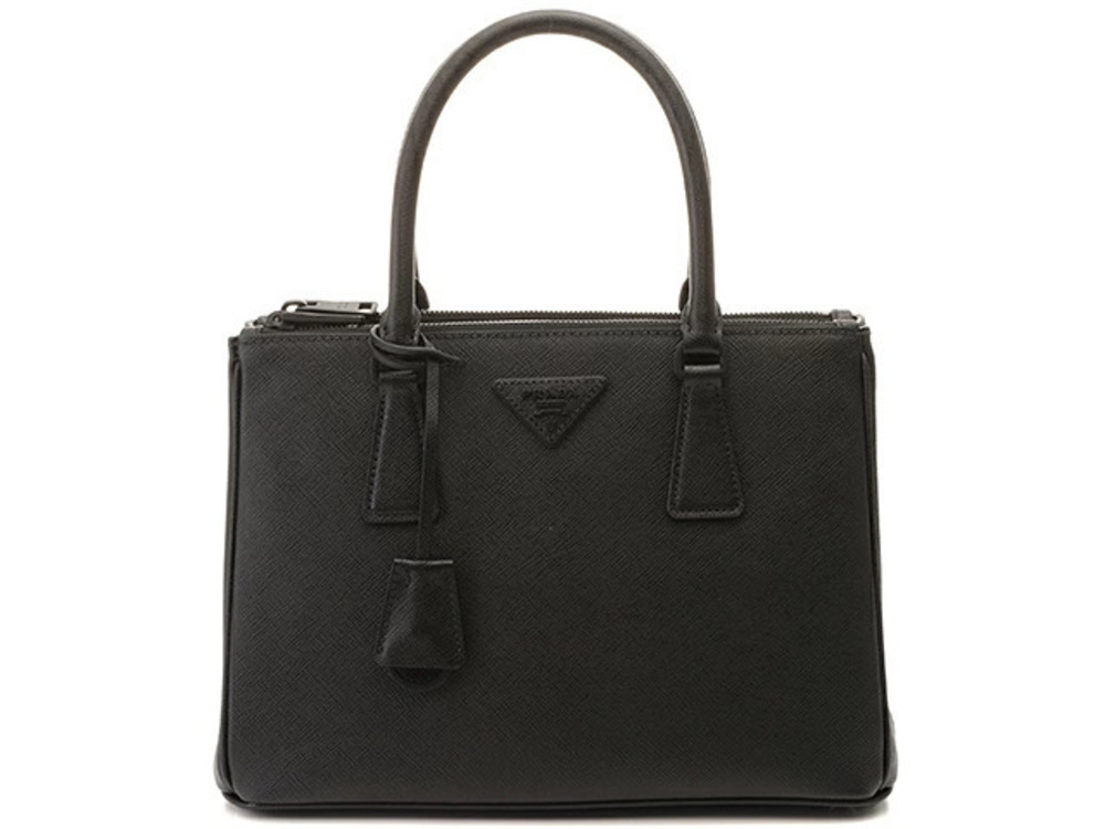Prada 2way Shoulder Bag Galleria Saffiano Black